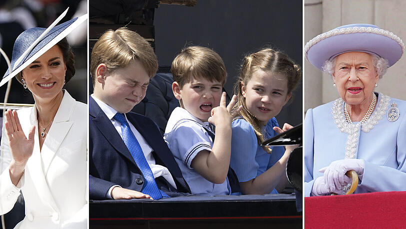 Die Royals zeigen sich anlässlich des Platin-Jubiläums der Queen... Die Royals zeigen sich anlässlich des Platin-Jubiläums der Queen...