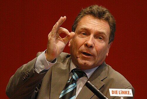 Er rechnet mit einem Einzug in den bayerischen Landtag; Klaus Ernst, Vize-Chef der Linken.