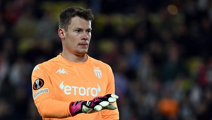 Torhüter Alexander Nübel im Trikot von AS Monaco.