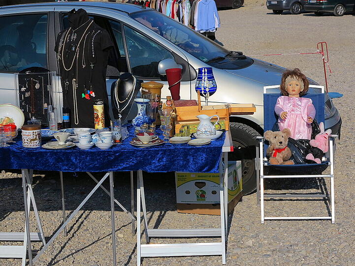 So war der Flohmarkt am Donnerstag im Westend. Die Fotos von Djordje Matkovic.