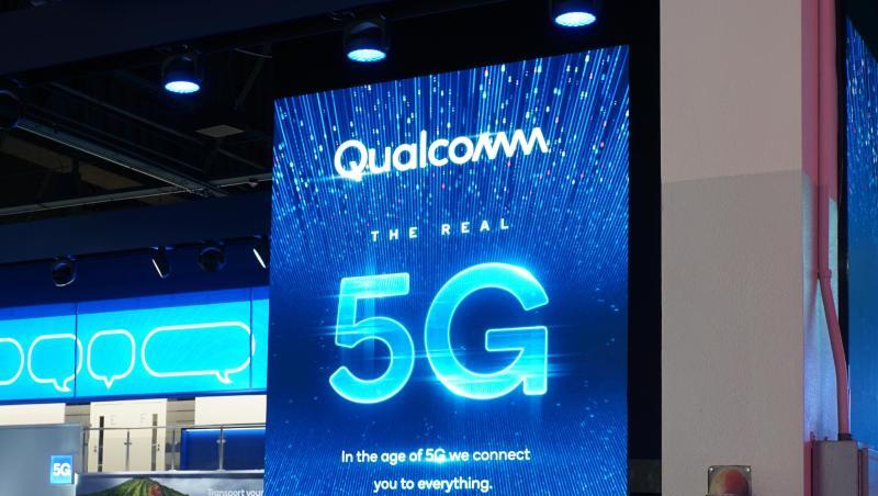 Der kalifornische Chiphersteller Qualcomm auf der Elektronikmesse CES. Der kalifornische Chiphersteller Qualcomm auf der Elektronikmesse CES.