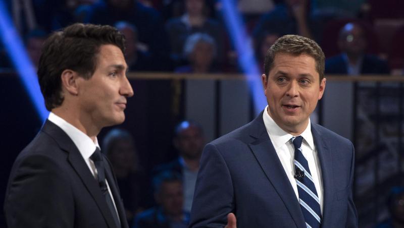 Premierminister Justin Trudeau (l) zusammen mit dem Vorsitzenden der Konservativen, Andrew Scheer. Premierminister Justin Trudeau (l) zusammen mit dem Vorsitzenden der Konservativen, Andrew Scheer.