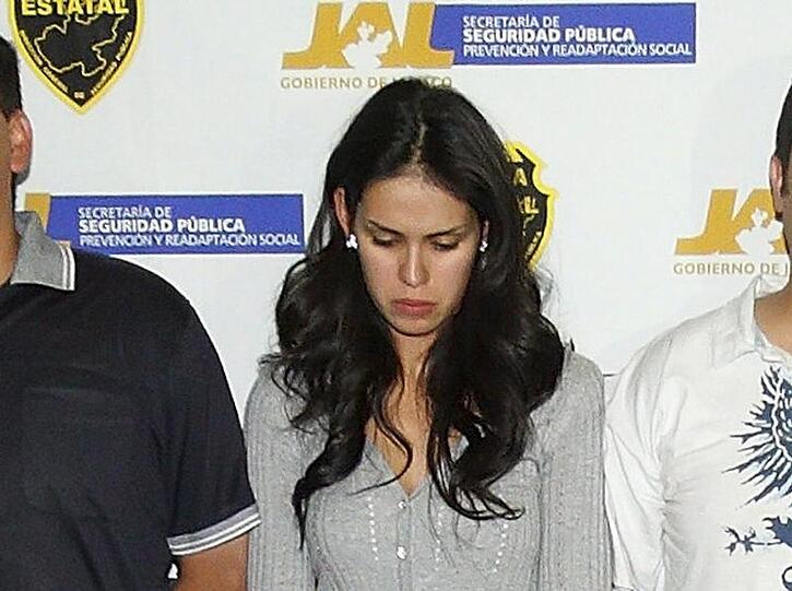 Laura Zuniga Huizar bei ihrer Festnahme.
