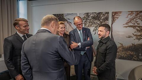 Spricht vor seinem Treffen mit Trump mit europ&auml;ischen Verb&uuml;ndeten: Der ukrainische Pr&auml;sident Wolodymyr Selenskyj.