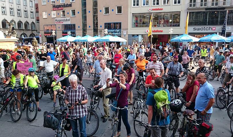 Ziel war der Marienplatz. "Wir sind sehr zufrieden", sagt Organisator Andreas Schuster von Green City.