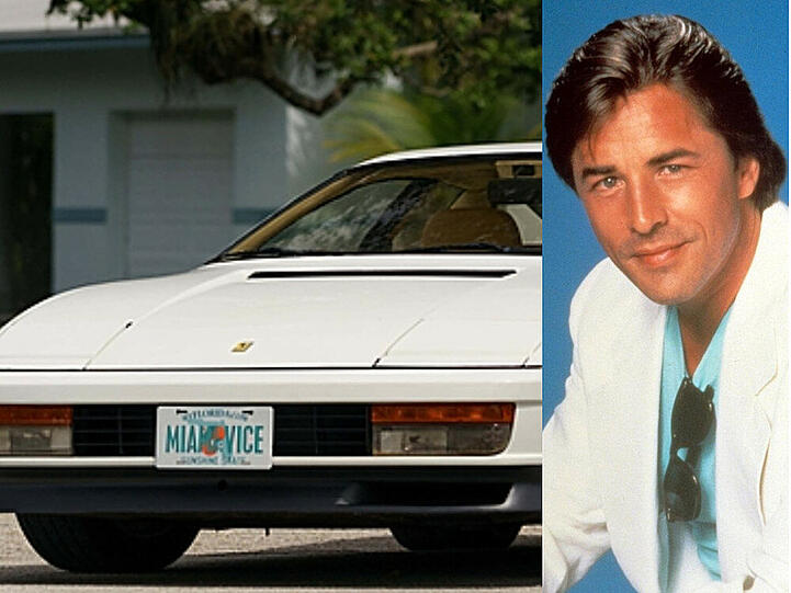 Don Johnson fuhr den Ferrari Testarossa in der legendären Serie "Miami Vice"