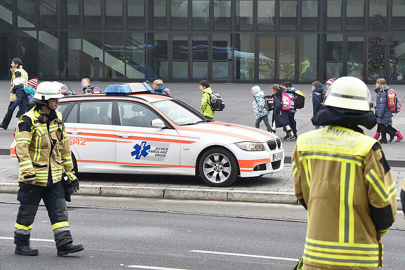 Weitere Bilder vom Unfall in Unterföhring.