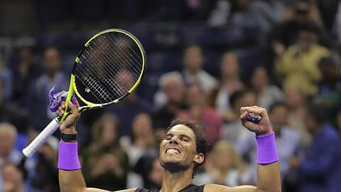 Zum fünften Mal im Endspiel der US Open: Rafael Nadal.