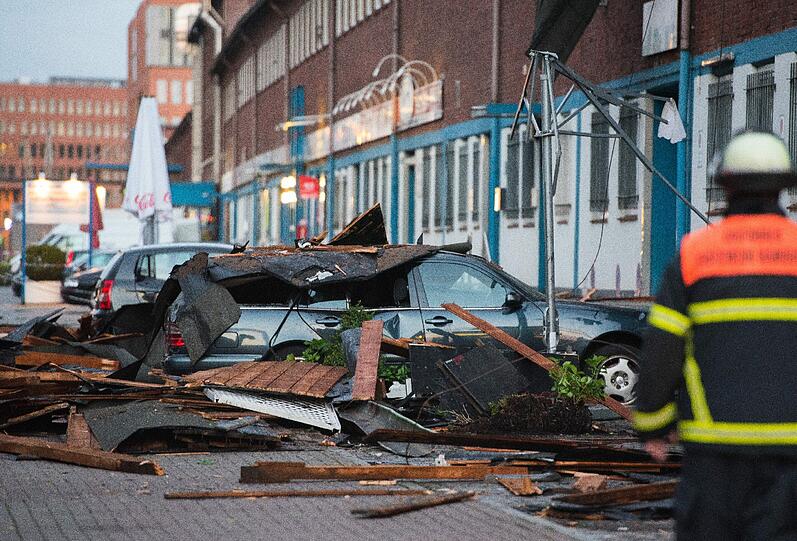 Auch in St. Pauli richteten Unwetter Schäden an.