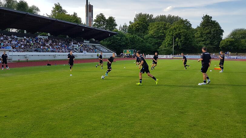 Die Bilder vom Testspiel der Löwen in Landshut.
