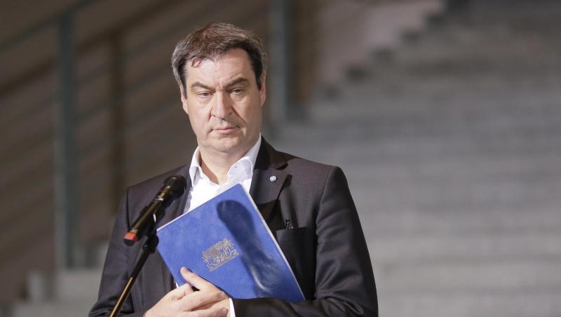 Markus Söder (CSU), Ministerpräsident von Bayern, steht vor dem Kanzleramt. Foto: Markus Schreiber/AP POOL/dpa Markus Söder (CSU), Ministerpräsident von Bayern, steht vor dem Kanzleramt. Foto: Markus Schreiber/AP POOL/dpa