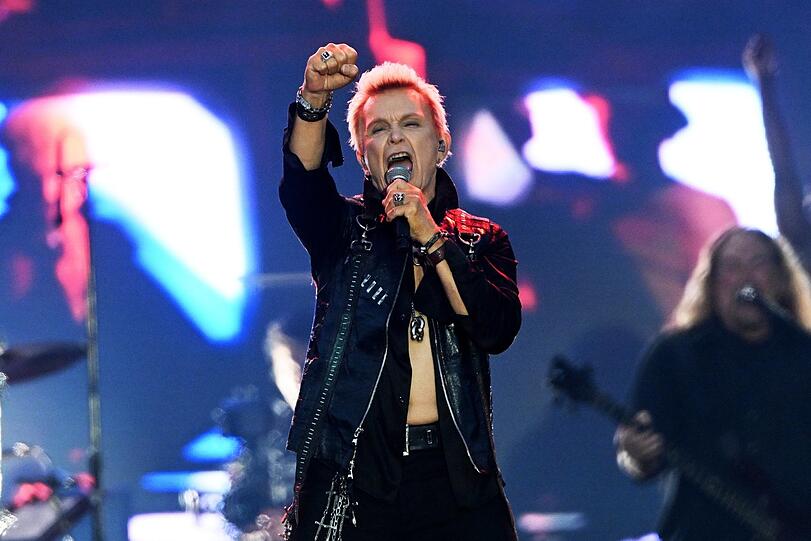 Billy Idol live am 27. Juni 2025 bei seinem Konzert auf dem Königsplatz.