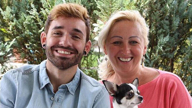 Daniel Küblböck und seine Stiefmutter Marianne. Daniel Küblböck und seine Stiefmutter Marianne.