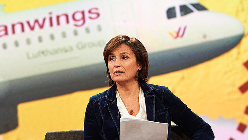 "Auch Wölfe": Sandra Maischberger in ihrer Sendung am Dienstagabend "Auch Wölfe": Sandra Maischberger in ihrer Sendung am Dienstagabend