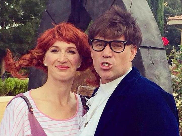 Steffi Graf und Andre Agassi in ihren Halloween-Kostümen