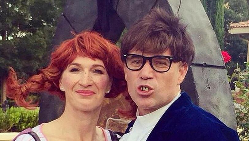 Steffi Graf und Andre Agassi in ihren Halloween-Kostümen