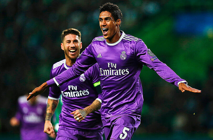 Raphael Varane schoss das 1:0 für Real Madrid gegen Sporting Lissabon.