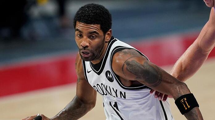Offiziell ist der Impfstatus des in Australien geborenen Ausnahmespielers nicht bekannt: Kyrie Irving von Brooklyn Nets.