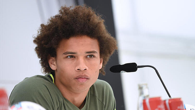 Leroy Sané bei der Pressekonferenz des DFB-Teams am Freitag in Ascona. Leroy Sané bei der Pressekonferenz des DFB-Teams am Freitag in Ascona.