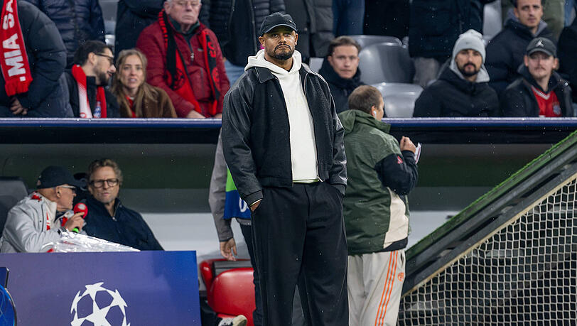 Stand gegen den FC Arsenal an der Seitenlinie: Coach Vincent Kompany.
