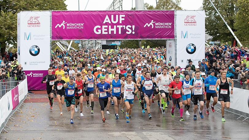 Am Sonntag starten rund 23.000 Menschen beim München Marathon. Am Sonntag starten rund 23.000 Menschen beim München Marathon.