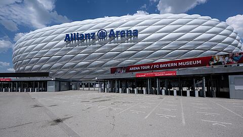 Die Allianz Arena, Stadion des Fußball-Bundesligisten FC Bayern München.
