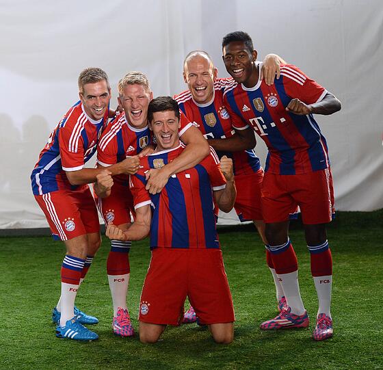 Bilder vom offiziellen Fototermin der Bayern.