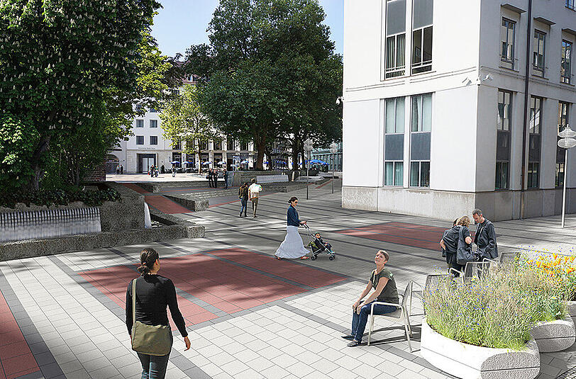 Auch von der anderen Seite aus gesehen werden Augustinerstraße und Frauenplatz besser vereint sein.