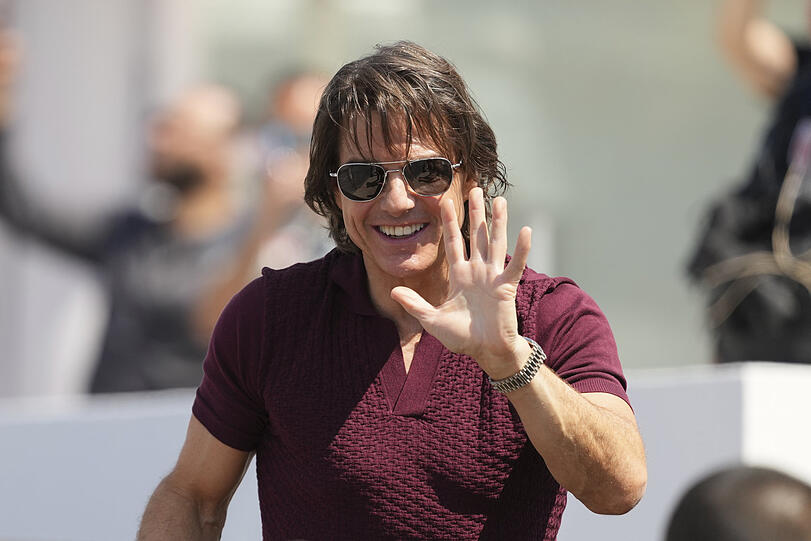 Tom Cruise kommt zum Fototermin für den Film "Mission: Impossible - The Final Reckoning' bei den 78. Internationalen Filmfestspielen in Cannes.