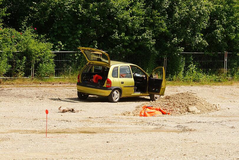 Der Fundort der Fliegerbombe