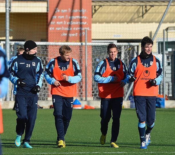Die Löwen im Trainingslager in Brescia.