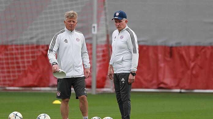 Peter Hermann (l.) war jahrelang Co-Trainer von Jupp Heynckes.