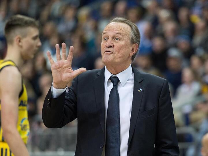 Aíto García Reneses, Trainer des Basketball-Bundesligisten Alba Berlin. Foto: Annegret Hilse/Archiv
