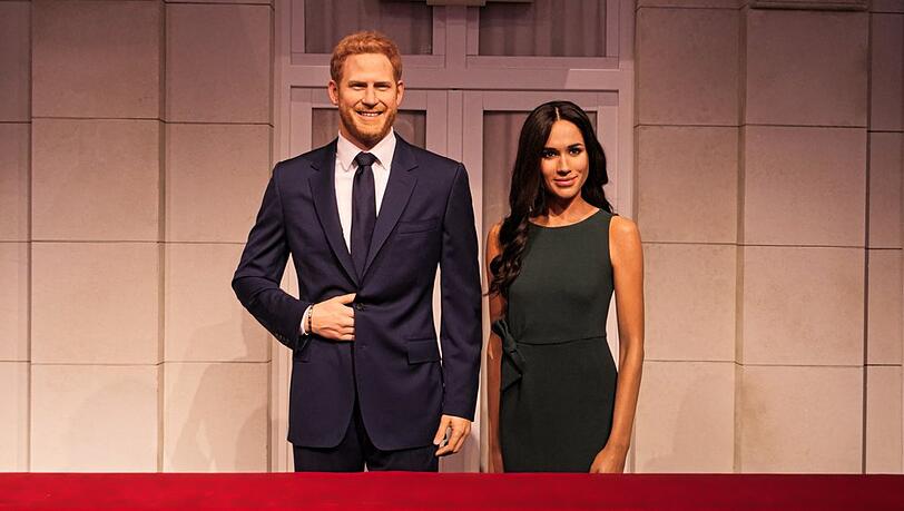 Die Wachsfiguren von Prinz Harry und Herzogin Meghan.