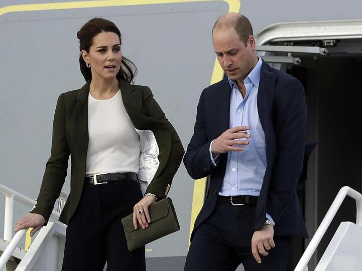 Prinz William und Herzogin Kate sind ohne die Kinder unterwegs.