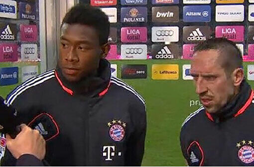 David Alaba (l.) und sein Kumpel Franck Ribery.