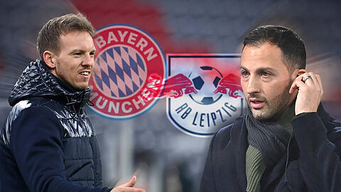 "Wir freuen uns, dass wir am Samstag in der Coaching Zone nebeneinanderstehen", sagt Bayerns Nagelsmann über Leipzig-Trainer Tedesco.