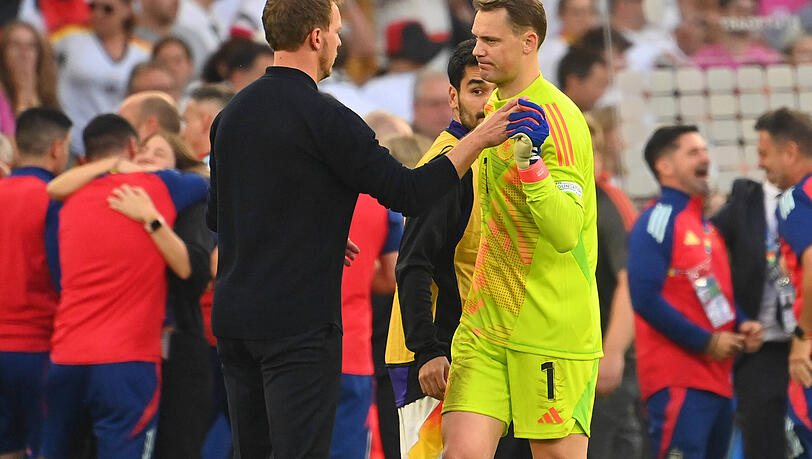 "Gutes Verh&auml;ltnis": Manuel Neuer (r.) und Julian Nagelsmann.