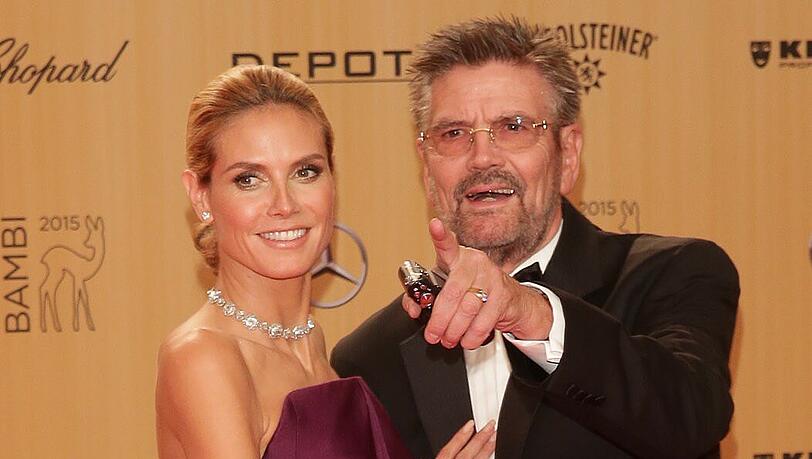 Model Heidi Klum und ihr Vater Günther.