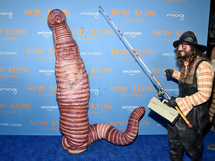 Heidi Klum hing als Riesenwurm an der Angel von Ehemann Tom Kaulitz
