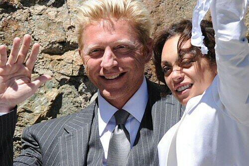 Endlich vereint: Boris Becker und Lilly