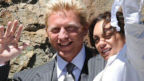 Endlich vereint: Boris Becker und Lilly