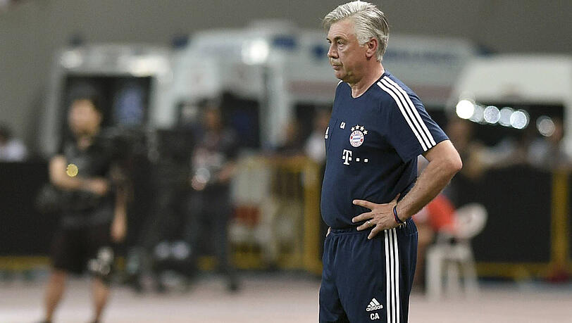 Für Bayern-Trainer Carlo Ancelotti gibt es ein Wiedersehen mit dem AC Mailand. Für Bayern-Trainer Carlo Ancelotti gibt es ein Wiedersehen mit dem AC Mailand.