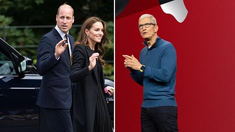 Prinz William und Prinzessin Kate bekamen Besuch von Apples Tim Cook.