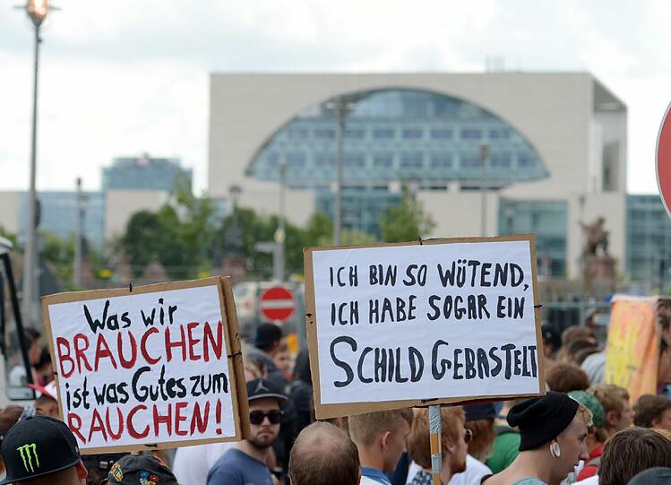 Bilder von der Hanfparade.