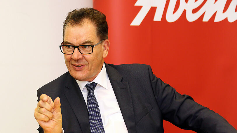 Entwicklungsminister Gerd Müller beim Besuch in der AZ-Redaktion.