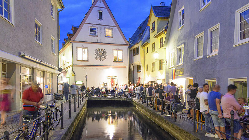Der Stadtbach in Memmingen. (Archivbild)