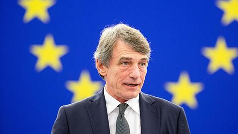 David Sassoli, Präsident des Europäischen Parlaments, spricht während einer Plenarsitzung.