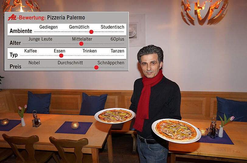 Ein Gastronom, der Günstiges anbietet: Hüseyin Kilic in seiner Pizzeria Palermo in der Passauerstraße.