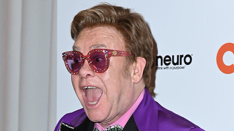 Elton John auf einem Event im Februar